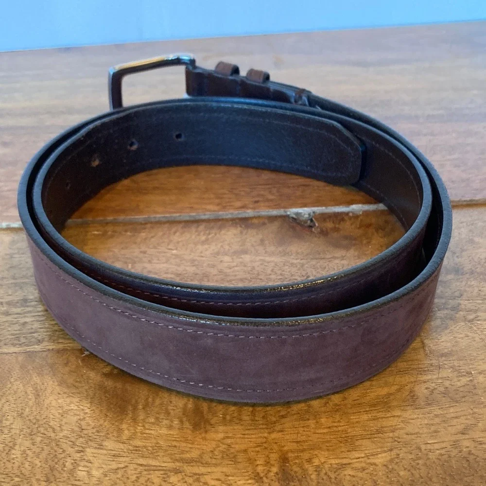 Daniel Cremieux Men's Brown Suede Leather Belt‎ Size 40